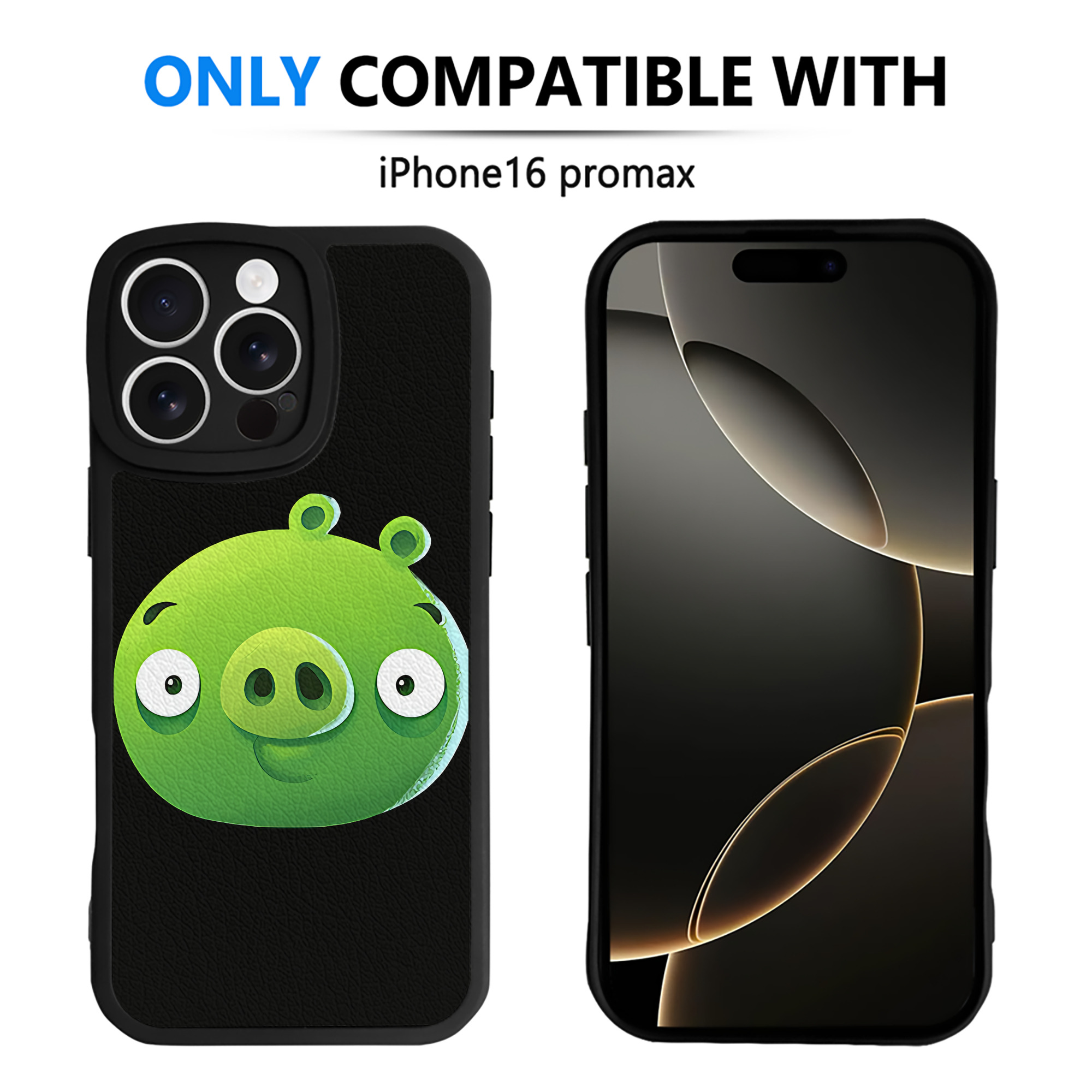 （画像用） Angry Birds アングリーバード 【iPhone 16シリーズ対応】シリコンスマホケース（レザー調） 材質：シリコン